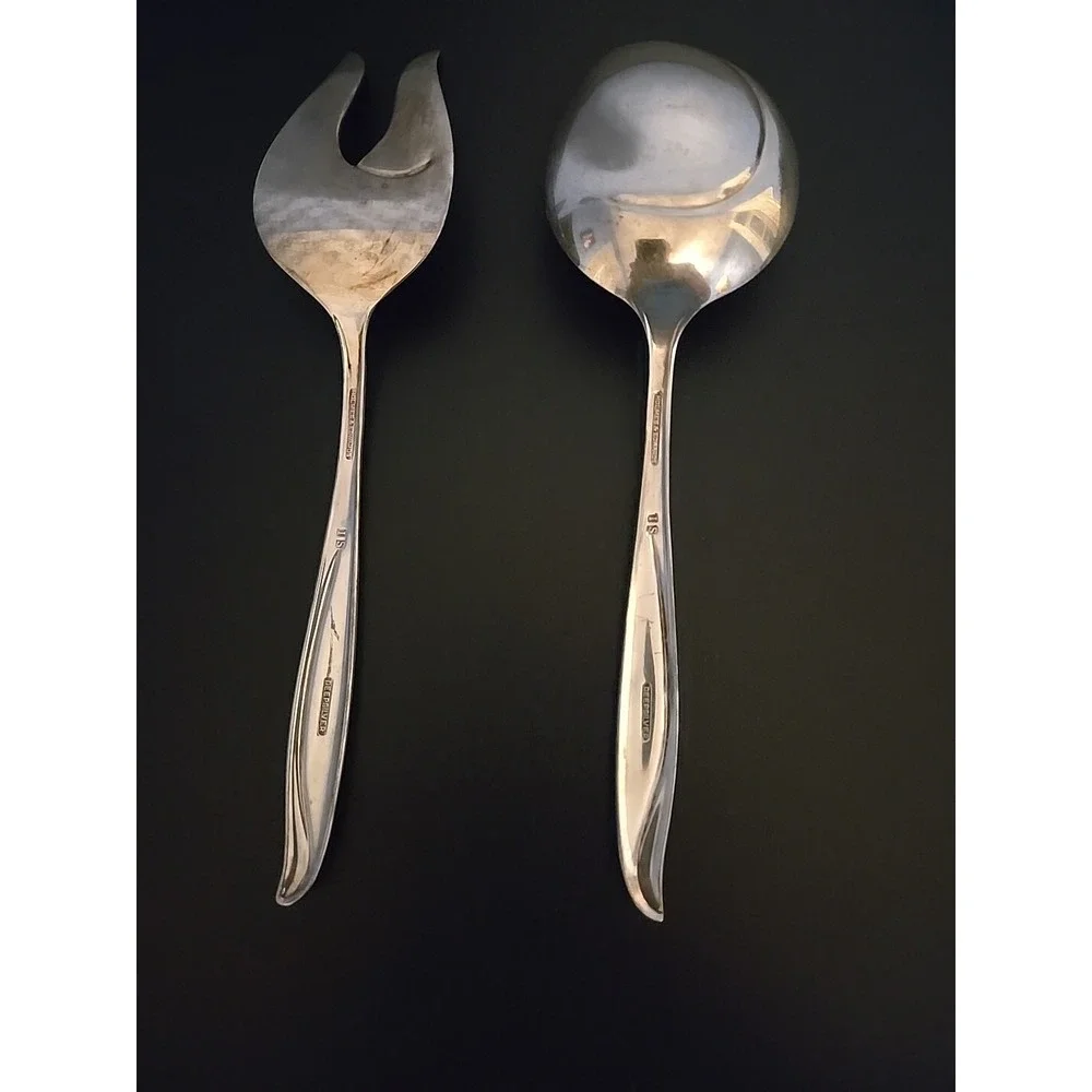 Holmes & Edwards Silverplate  WOODSONG ‎ BUFFET SERVING SET 9 1/4